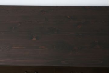 和製アンティーク　上手物!!　前面・側面栗材　銅製金具の引手が和モダンでお洒落な横長時代箪笥(横長箪笥、収納箪笥、衣装箪笥、サイドボード、サイドチェスト、引き出し)(R-065177)