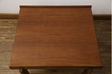 ビンテージ　天童木工(Tendo)　希少!!　ブラジリアンローズウッド　優しい木の温もり溢れるセンターテーブル(ローテーブル、カフェテーブル、コーヒーテーブル、リビングテーブル、座卓、ヴィンテージ)(R-065183)