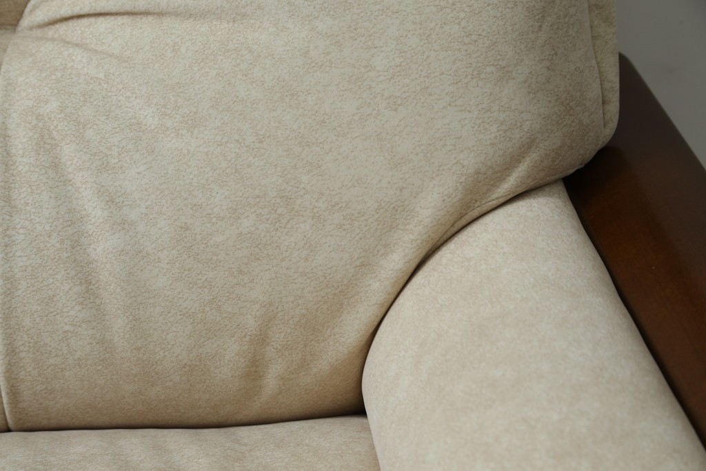 中古　美品!!　モリシゲ(MORISHIGE/森繁)　ブルック　アクアクリーン(MARINA)シリーズ　品の良いモダンデザインが魅力の1人掛けソファ　定価約34万円　(R-065186)