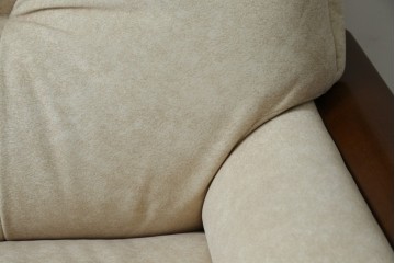 中古　美品!!　モリシゲ(MORISHIGE/森繁)　ブルック　アクアクリーン(MARINA)シリーズ　品の良いモダンデザインが魅力の1人掛けソファ　定価約34万円　(R-065186)