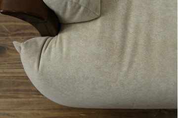 中古　美品!!　モリシゲ(MORISHIGE/森繁)　ブルック　アクアクリーン(MARINA)シリーズ　品の良いモダンデザインが魅力の1人掛けソファ　定価約34万円　(R-065186)