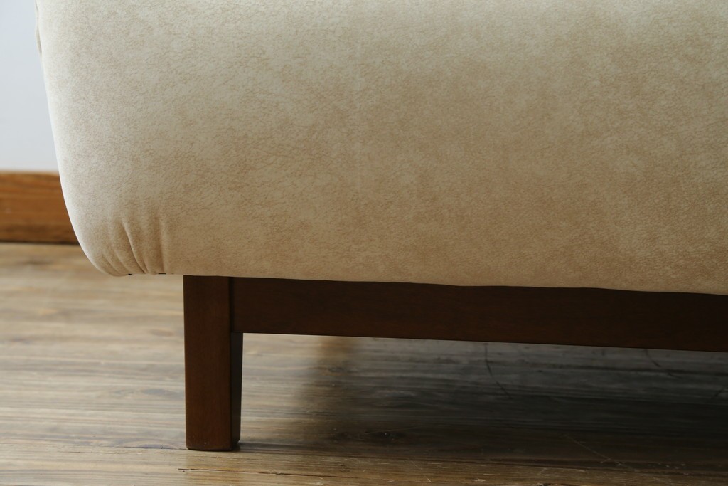 中古　美品!!　モリシゲ(MORISHIGE/森繁)　ブルック　アクアクリーン(MARINA)シリーズ　品の良いモダンデザインが魅力の1人掛けソファ　定価約34万円　(R-065186)