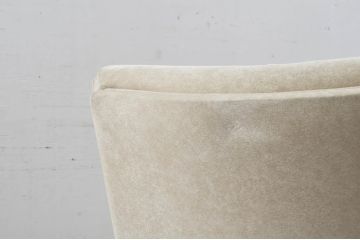 中古　美品!!　モリシゲ(MORISHIGE/森繁)　ブルック　アクアクリーン(MARINA)シリーズ　品の良いモダンデザインが魅力の1人掛けソファ(アームソファ、アームチェア、1P)(定価約34万円)(R-065186)