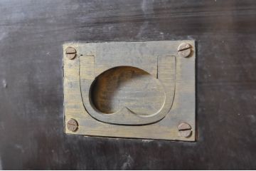 和製アンティーク　上手物!!　総漆塗り　金箔を贅沢に使用した彫刻フレームが美しい鏡台(ドレッサー、ミラー、小引き出し、卓上収納)(R-065193)