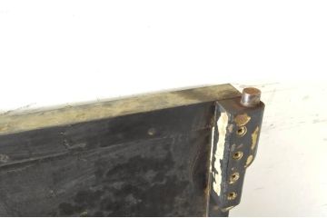 アンティーク建具　超希少!!　激レア!!　豪商の内蔵(うちぐら)で使われていた重厚な両開き扉1対(ドア、1対2枚セット、鉄扉、玄関ドア、蔵戸)(R-065204)