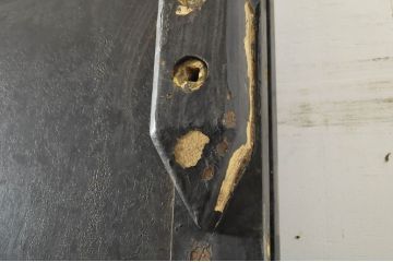 アンティーク建具　超希少!!　激レア!!　豪商の内蔵(うちぐら)で使われていた重厚な両開き扉1対(ドア、1対2枚セット、鉄扉、玄関ドア、蔵戸)(R-065204)