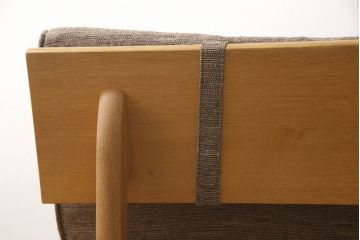 中古　飛騨産業　キツツキ　森のことばシリーズ　SN15W　木のぬくもりを感じる2人掛けソファ(二人掛け、2P、アームソファ)(定価約28万円)(R-065205)