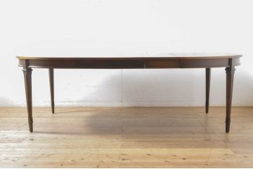 中古　DREXEL HERITAGE(ドレクセルヘリテイジ)　Triune(トライユン)　品のある佇まいが魅力のダイニングテーブル(エクステンションテーブル、食卓、4人掛け、6人掛け、8人掛け)(R-065206)