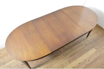 中古　DREXEL HERITAGE(ドレクセルヘリテイジ)　Triune(トライユン)　品のある佇まいが魅力のダイニングテーブル(エクステンションテーブル、食卓、4人掛け、6人掛け、8人掛け)(R-065206)