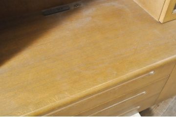 中古　美品　北海道旭川家具　インテリアセンター(カンディハウス)　収納力抜群!!ナチュラルな風合いが魅力のキャビネット(CONDE HOUSE、サイドボード、収納棚、戸棚、飾り棚)(R-065207)