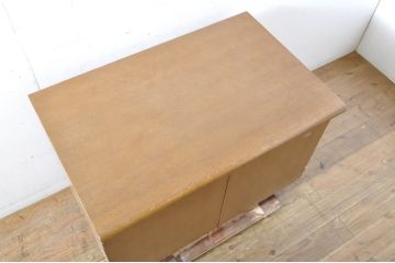 中古　北海道旭川家具　インテリアセンター(カンディハウス)　シンプルなデザインが取り入れやすいサイドボード(CONDE HOUSE、サイドキャビネット、収納棚、戸棚、テレビ台、リビングボード)(R-065208)