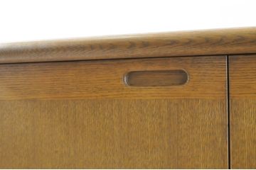 中古　北海道旭川家具　インテリアセンター(カンディハウス)　シンプルなデザインが取り入れやすいサイドボード(CONDE HOUSE、サイドキャビネット、収納棚、戸棚、テレビ台、リビングボード)(R-065208)