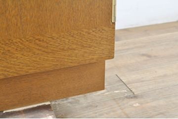 中古　北海道旭川家具　インテリアセンター(カンディハウス)　シンプルなデザインが取り入れやすいサイドボード(CONDE HOUSE、サイドキャビネット、収納棚、戸棚、テレビ台、リビングボード)(R-065208)