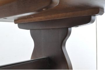 和製ビンテージ　飛騨産業　キツツキマーク　カントリー家具　フロンティアシリーズ(FRONTIER)　重厚な佇まいが魅力のダイニングテーブル(4人掛け、4P、食卓、作業台、ヴィンテージ)(R-065210)