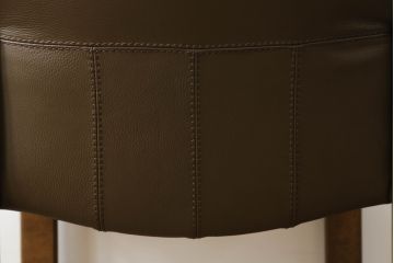 中古　CONDE HOUSE(カンディハウス)　BOLS(ボルス)　ナラ材　本革(レザー)　落ち着いた寛ぎの空間づくりにおすすめなアームチェア(ダイニングチェア、椅子、イス)(定価約14万円)(R-065213)