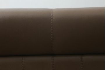 中古　CONDE HOUSE(カンディハウス)　BOLS(ボルス)　ナラ材　本革(レザー)　大人っぽい落ち着きのある空間づくりが叶う2人掛けソファ(アームソファ、2P)(定価約68万円)(R-065216)