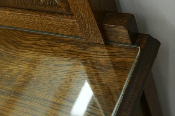 和製ヴィンテージ　北海道旭川家具　職人手造り　上質な作りが魅力の楢(ナラ)材製ドレッサー　(R-065217)