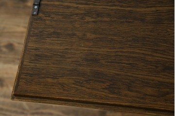 和製ヴィンテージ　北海道旭川家具　職人手造り　ナチュラルな風合いが魅力のライティングビューロー　(R-065218)