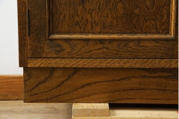 和製ヴィンテージ　北海道旭川家具　職人手造り　ナチュラルな風合いが魅力のライティングビューロー　(R-065218)