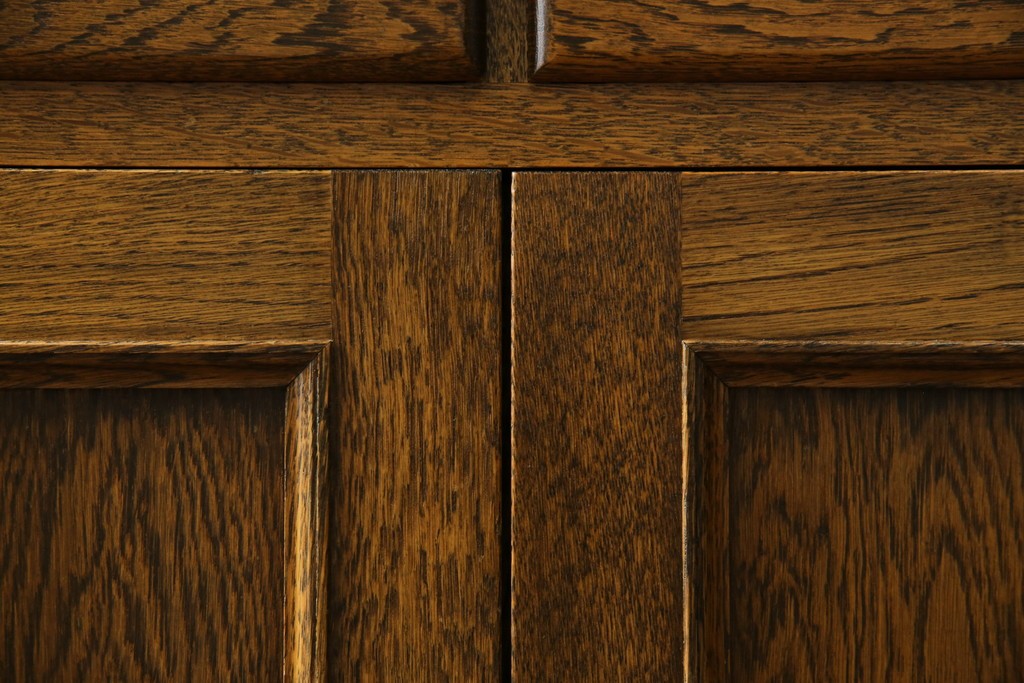 和製ヴィンテージ　北海道旭川家具　職人手造り　ナチュラルな風合いが魅力のライティングビューロー　(R-065218)