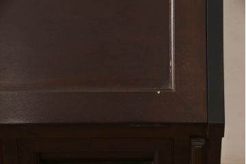 中古　松本民芸家具　直線的なデザインがすっきりとして上品な高山式座ビューロー(ライティングビューロー、ワークデスク、簿記机)(定価約30万8千円)(R-065226)