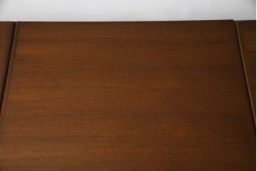 デンマークビンテージ　チーク材　無駄のないシンプルなデザインが魅力のエクステンションローテーブル(エクステンションテーブル、センターテーブル、座卓、北欧、ヴィンテージ)(R-065234)