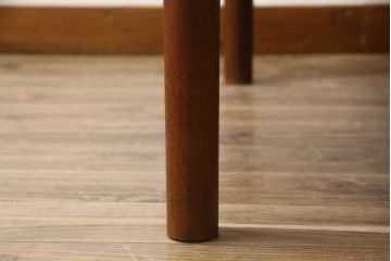 デンマークビンテージ　チーク材　無駄のないシンプルなデザインが魅力のエクステンションローテーブル(エクステンションテーブル、センターテーブル、座卓、北欧、ヴィンテージ)(R-065234)