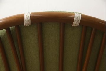 中古　美品　アーコール(ERCOL)　ほっと心が落ち着くような癒しカラーが魅力の1人掛けソファ(ウインザーチェア、アーコールチェア、イージーチェア、ラウンジチェア、ボウバック、ウィンザーチェア、アームチェア、1P)(R-065235)