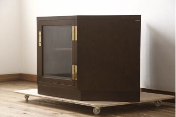 中古　カリモク(karimoku)　domani(ドマーニ)　Morganton(モーガントン)　洗練された佇まいが魅力のコーナーテレビ台(サイドボード、リビングボード、収納棚、戸棚、テレビボード)(定価約25万円)(R-065236)