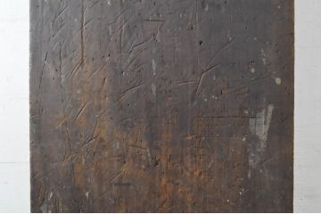 DIYなどにおすすめ!!使い込まれた風合いが魅力的な重厚な古材(テーブル、展示台、陳列台、作業台、天板、材料、資材)(R-065241)