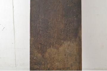 DIYなどにおすすめ!!使い込まれた風合いが魅力的な重厚な古材(テーブル、展示台、陳列台、作業台、天板、材料、資材)(R-065242)