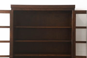 中古　美品　松本民芸家具　落ち着きのある洗練された佇まいが魅力の食器棚(カップボード、収納棚、戸棚、飾り棚、キャビネット、ブックケース、本箱)(R-065246)