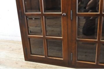 中古　美品　松本民芸家具　脚(台輪)リメイク　落ち着きのある大人空間を演出してくれるキャビネット(収納棚、戸棚、サイドボード)(R-065247)