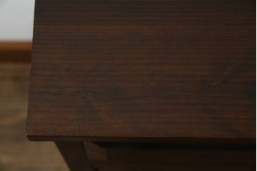 中古　美品　松本民芸家具　天板リメイク　シックな色合いが落ち着いた雰囲気を醸し出すサイドボード(カウンターテーブル、戸棚、収納棚、キャビネット)(R-065248)