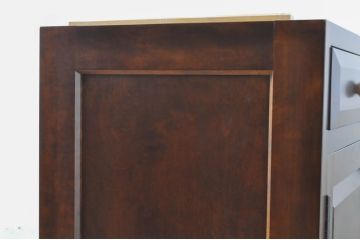 中古　美品　松本民芸家具　天板リメイク　シックな色合いが落ち着いた雰囲気を醸し出すサイドボード(カウンターテーブル、戸棚、収納棚、キャビネット)(R-065248)