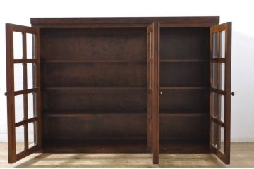 中古　美品　松本民芸家具　脚(台輪)リメイク　落ち着きのある大人空間を演出してくれるキャビネット(収納棚、戸棚、サイドボード)(R-065249)