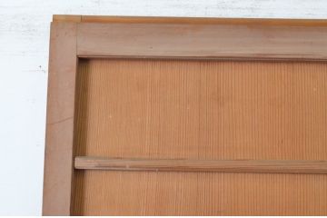 アンティーク建具　昭和初期　上手物!!　美しい柾目が魅力の舞良戸1枚(まいらど、板戸、引き戸)(R-065251)