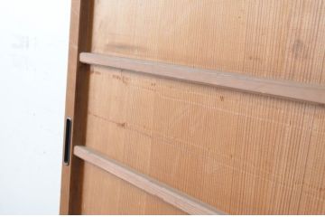 アンティーク建具　昭和初期　上手物!!　美しい柾目が魅力の舞良戸1枚(まいらど、板戸、引き戸)(R-065251)