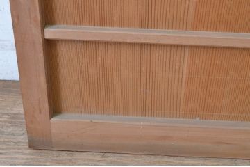 アンティーク建具　昭和初期　上手物!!　美しい柾目が魅力の舞良戸1枚(まいらど、板戸、引き戸)(R-065251)
