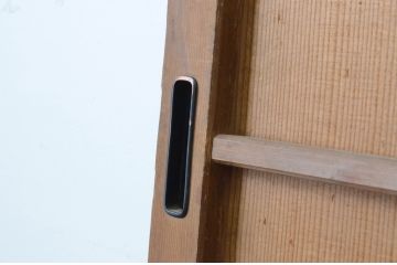 アンティーク建具　昭和初期　上手物!!　美しい柾目が魅力の舞良戸2枚セット(まいらど、板戸、引き戸)(R-065252)