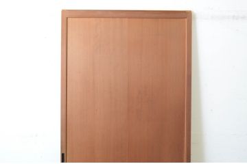 アンティーク建具　昭和初期　上手物!!　美しい柾目が魅力の舞良戸1枚(まいらど、横桟板戸、引き戸)(R-065254)