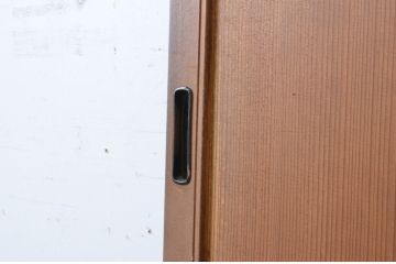 アンティーク建具　昭和初期　上手物!!　美しい柾目が魅力の舞良戸1枚(まいらど、横桟板戸、引き戸)(R-065254)