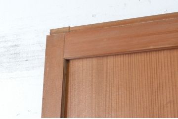 アンティーク建具　昭和初期　上手物!!　美しい柾目が魅力の舞良戸1枚(まいらど、横桟板戸、引き戸)(R-065255)