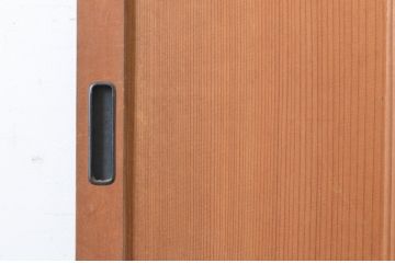 アンティーク建具　昭和初期　上手物!!　美しい柾目が魅力の舞良戸1枚(まいらど、横桟板戸、引き戸)(R-065255)