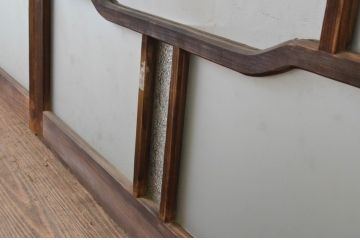 アンティーク建具　大正ロマン　ノスタルジックな雰囲気を醸し出すガラス窓4枚セット(引き戸、ガラス戸、建具)(R-065257)