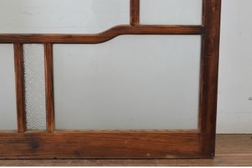 アンティーク建具　大正ロマン　ノスタルジックな雰囲気を醸し出すガラス窓3枚セット(引き戸、ガラス戸、建具)(R-065258)