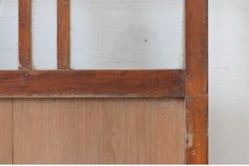 和製アンティーク　大正ロマン　時を経て味わいを増した風合いが魅力のガラス衝立て1対(ガラス戸、つい立て、パーテーション、仕切り)(R-065272)