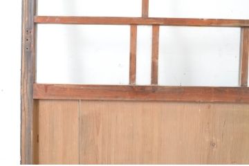 和製アンティーク　大正ロマン　時を経て味わいを増した風合いが魅力のガラス衝立て(ガラス戸、つい立て、パーテーション、仕切り)(R-065273)