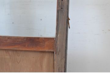 和製アンティーク　大正ロマン　時を経て味わいを増した風合いが魅力のガラス衝立て(ガラス戸、つい立て、パーテーション、仕切り)(R-065273)