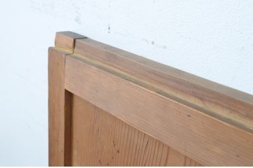 アンティーク建具　昭和初期　古い木味の舞良戸窓2枚セット(まいらど、板戸、引き戸)(R-065279)